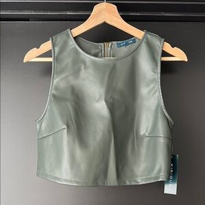 Gray Sleeveless Top